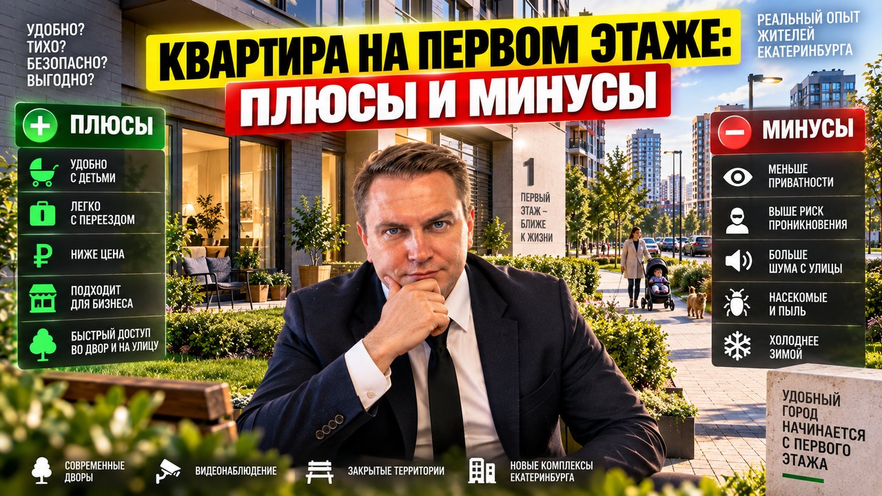 Квартира на первом этаже: стоит ли брать в новостройке