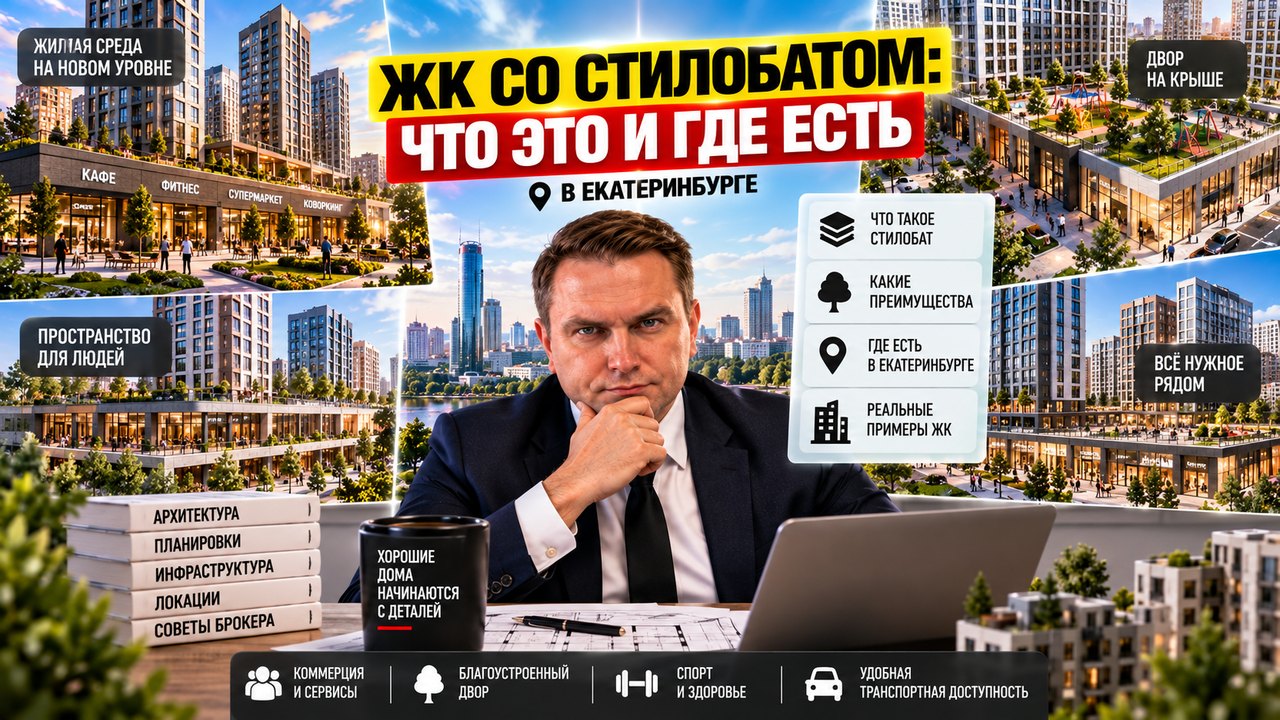 Стилобат в ЖК: что это и где найти в Екатеринбурге