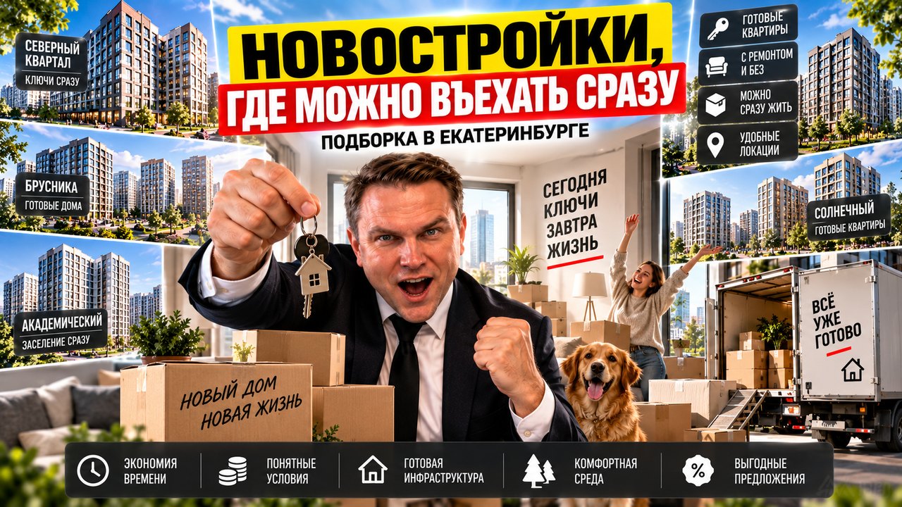 Новостройки Екатеринбурга: где можно въехать сразу
