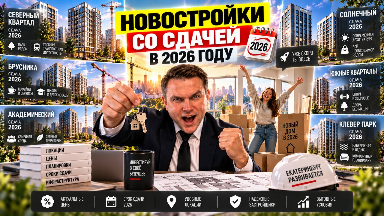 Новостройки Екатеринбурга со сдачей в 2026: что проверить