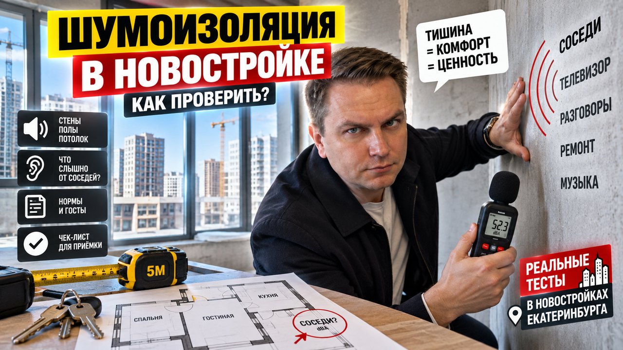 Шумоизоляция в новостройке: как проверить до покупки