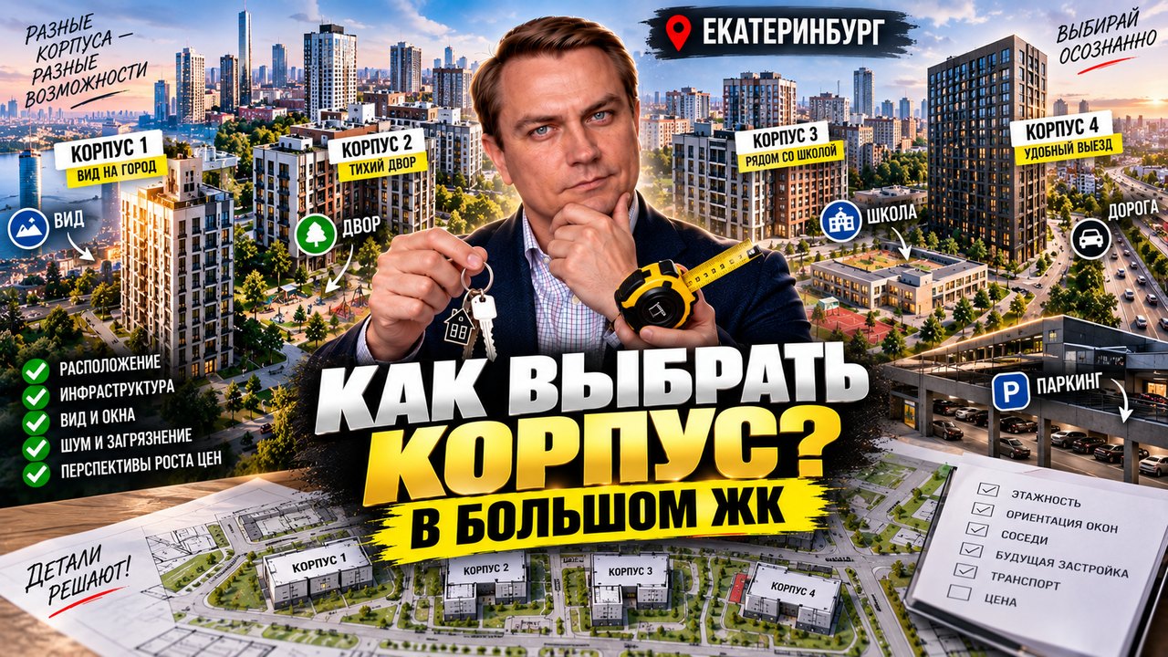 Как выбрать корпус в большом жилом комплексе: очередь, вид, шум и соседство со стройкой
