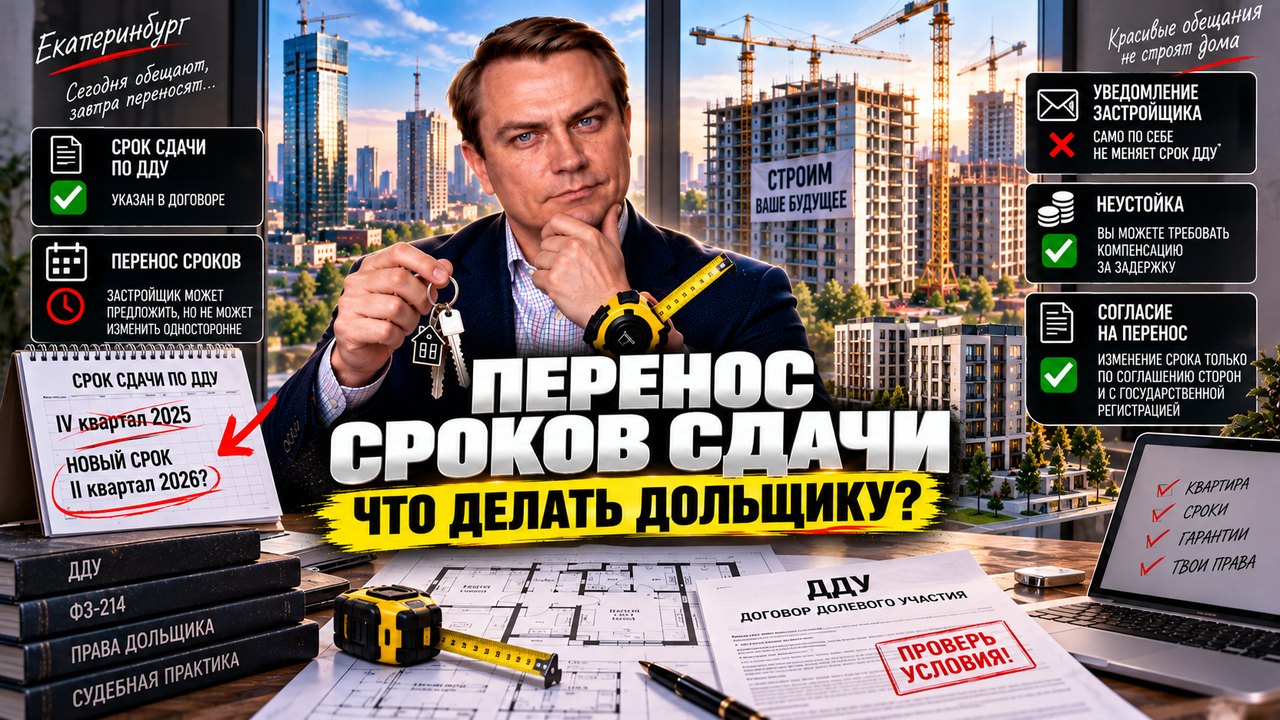 Перенос сроков сдачи дома: почему это происходит и что делать дольщику