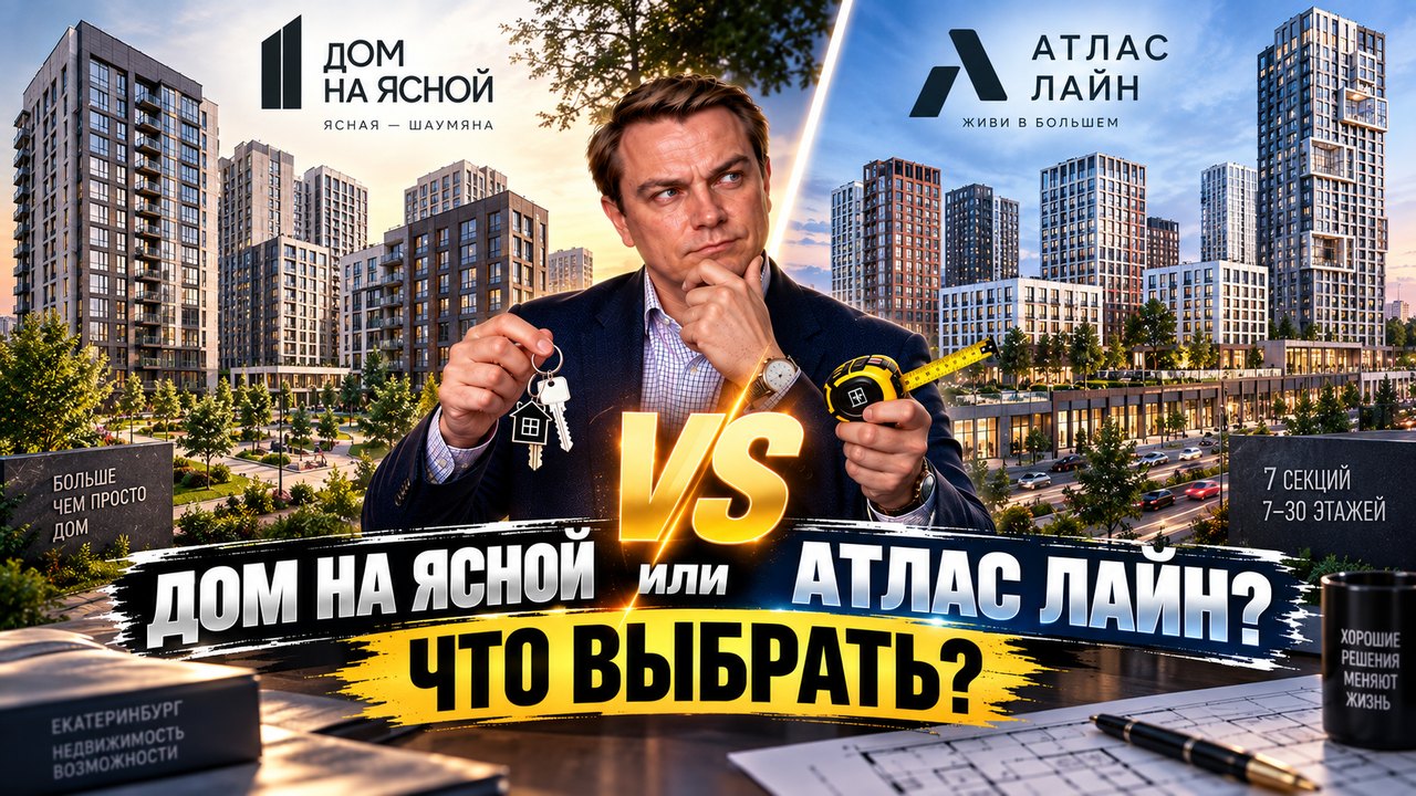 Дом на Ясной или Атлас Лайн: что выбрать на Юго-Западе Екатеринбурга