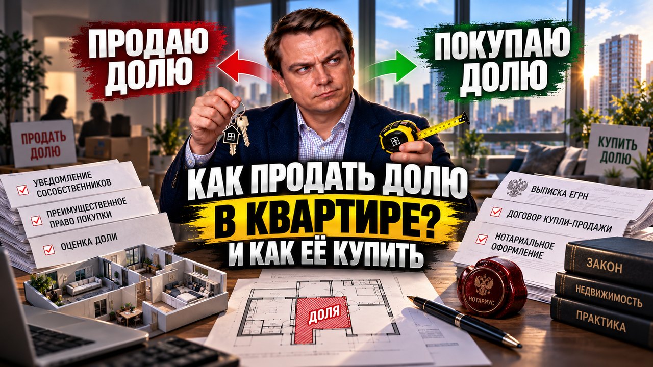 Доли в квартире: как продать долю и как безопасно её купить