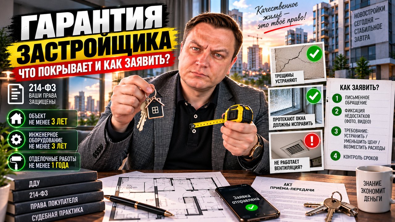 Гарантия застройщика на квартиру: на что распространяется и как ей пользоваться