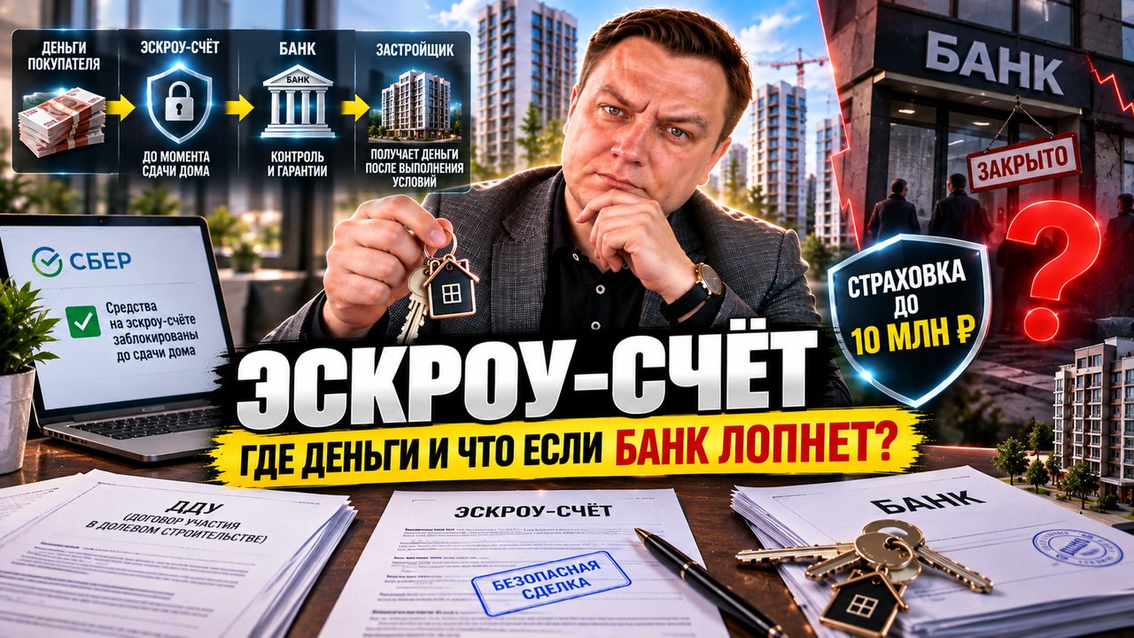 Эскроу-счёт при ДДУ: где лежат деньги дольщика и что будет, если банк лопнет или застройщик обанкротится
