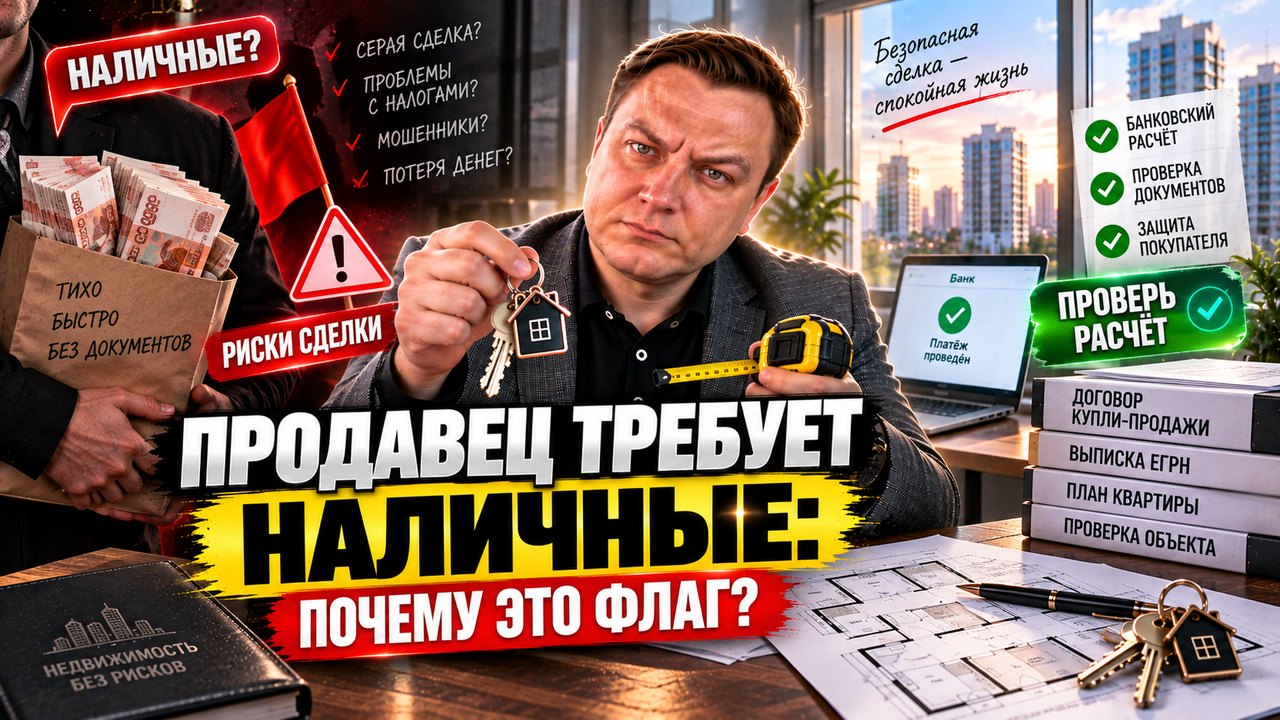 Продавец требует наличные за квартиру: почему это красный флаг и что делать покупателю