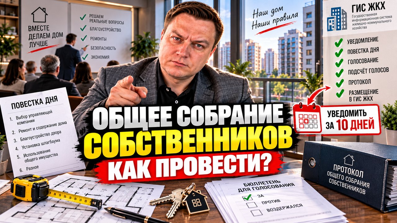 Общее собрание собственников в новостройке: как провести и не завалить кворум