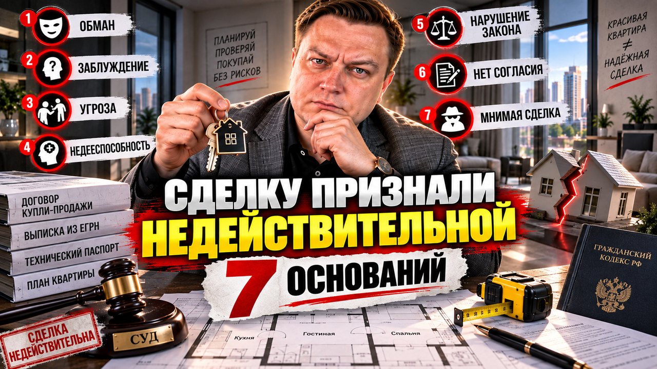 Сделку признали недействительной: семь оснований, по которым покупатель теряет квартиру