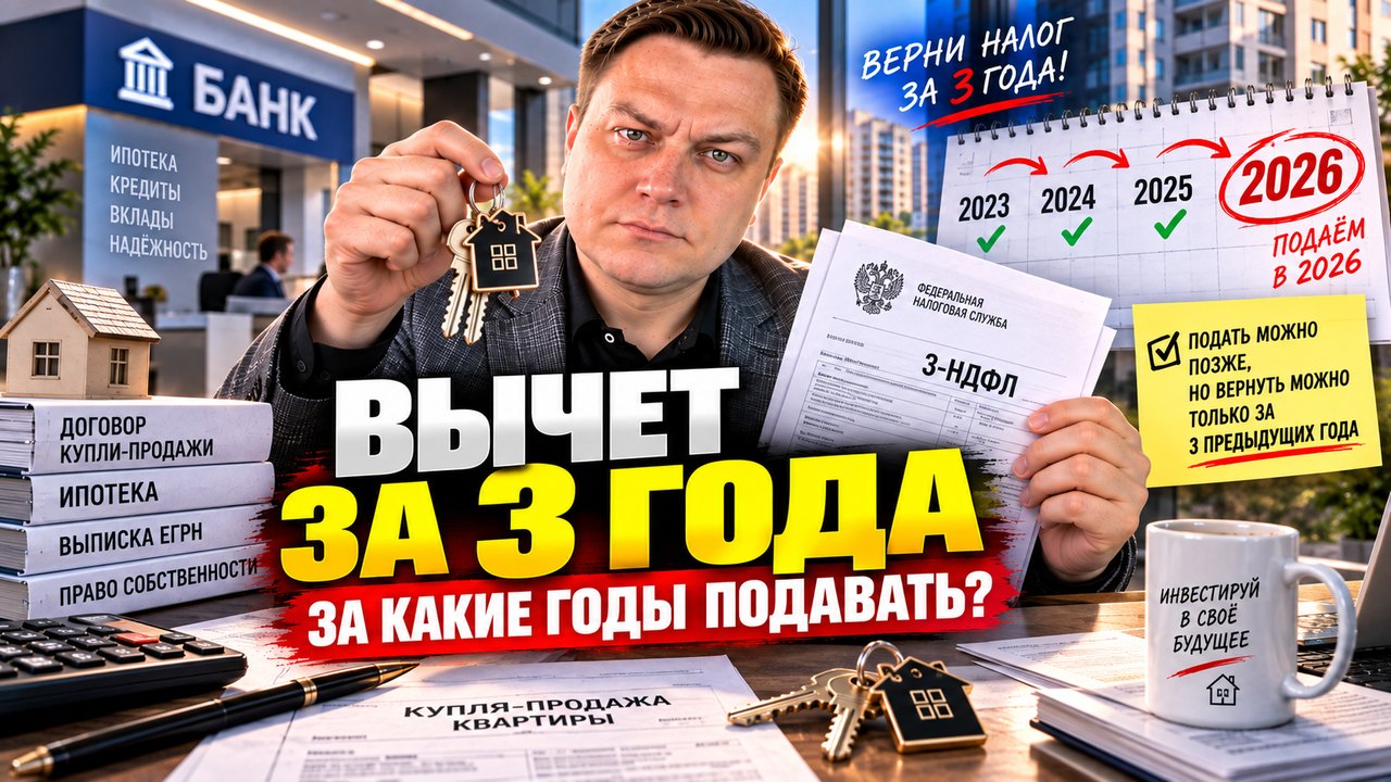 Вычет за три года: за какие годы подавать декларацию и что делать, если опоздали