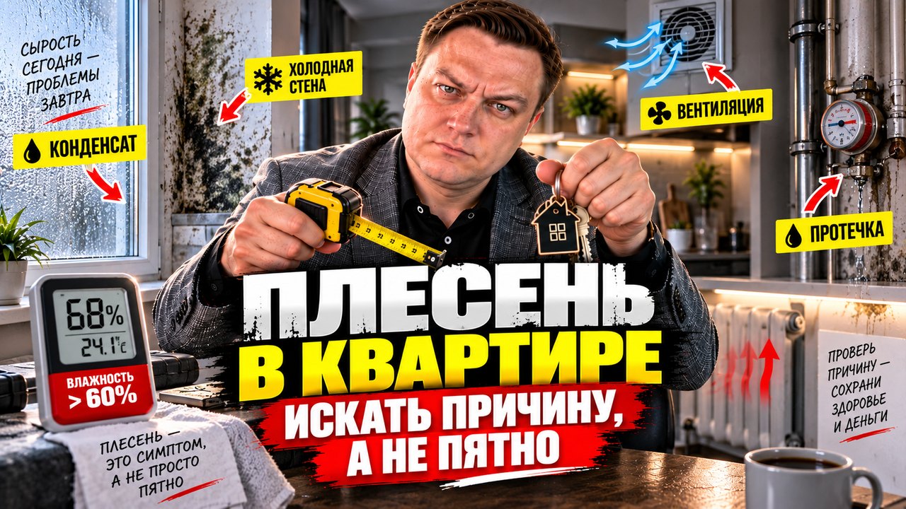 Плесень в квартире: причины и кто обязан их устранить