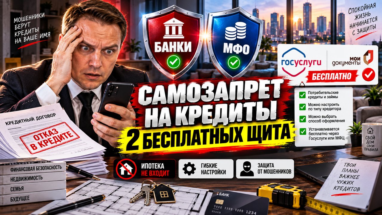 Самозапрет на кредиты и запрет сделок с жильём без вас