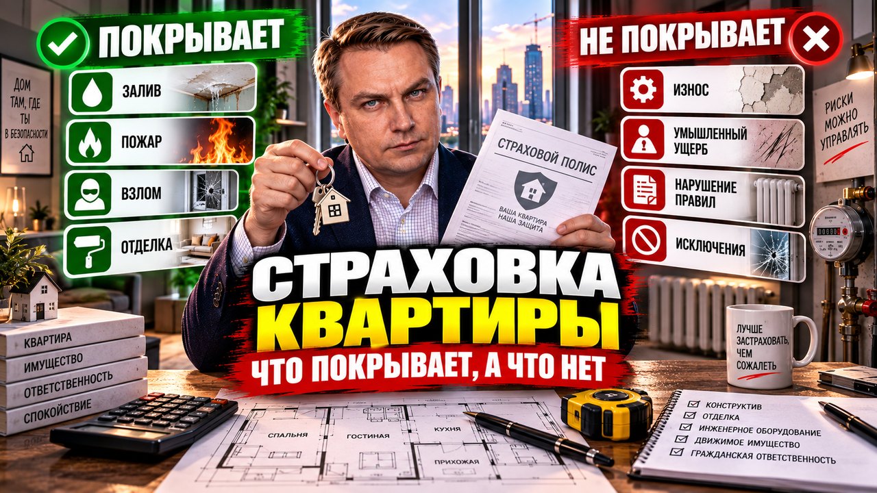 Страховка квартиры: что реально покрывает полис