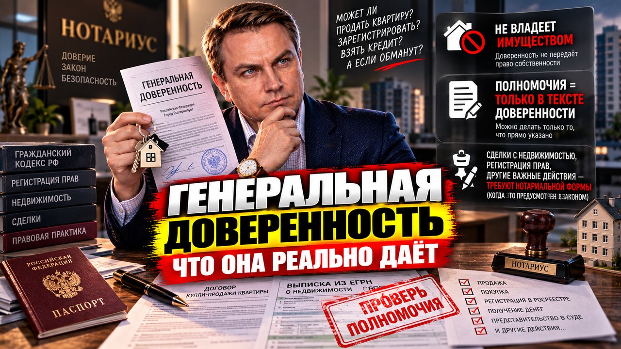 Генеральная доверенность на квартиру: что вы отдаёте