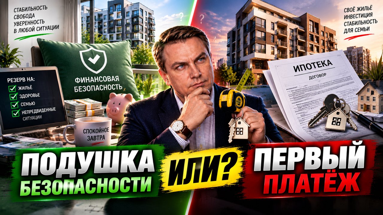 Подушка безопасности или первый взнос: что копить раньше