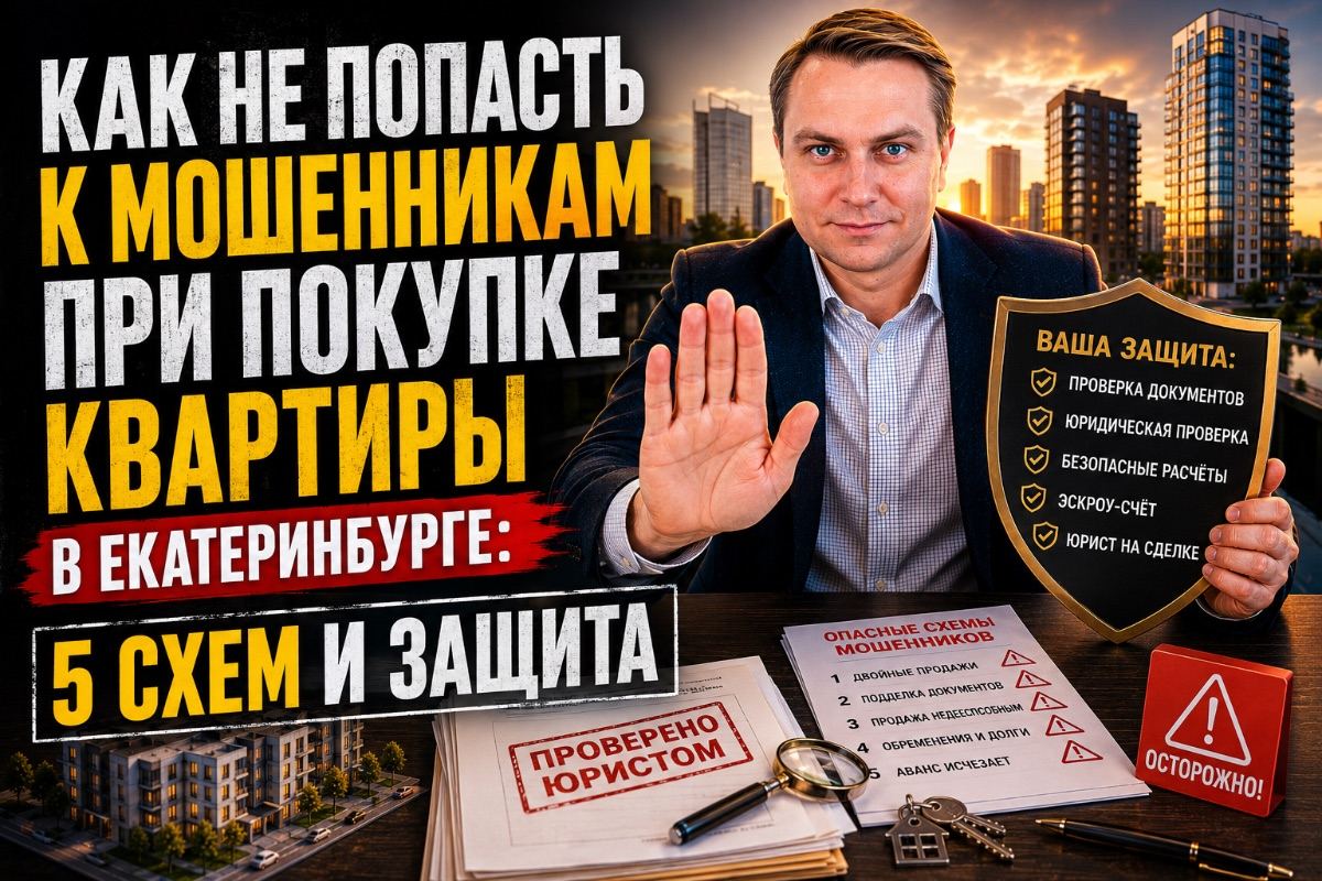 Как не попасть к мошенникам при покупке квартиры в Екатеринбурге: 5 схем и защита