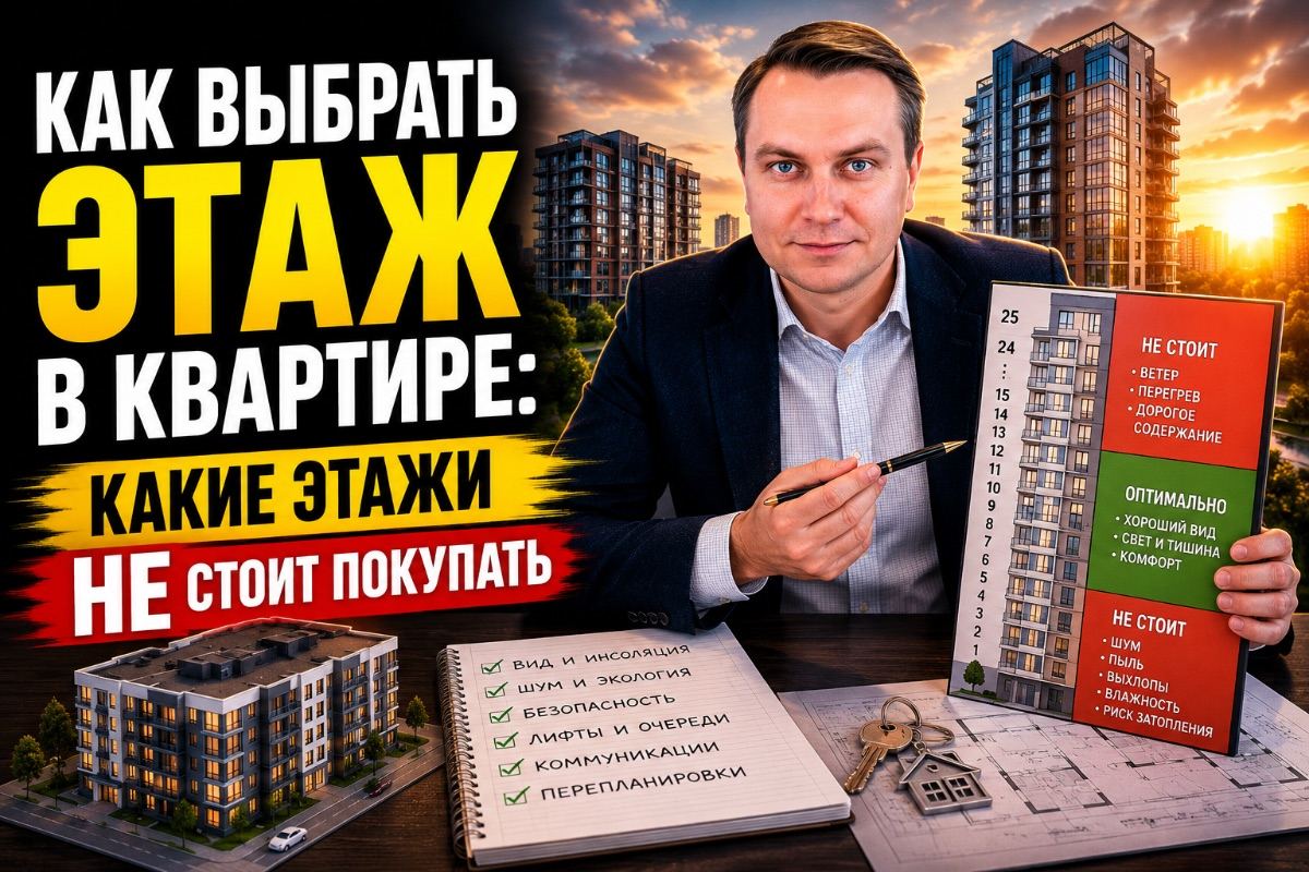 Как выбрать этаж в квартире: какие этажи не стоит покупать