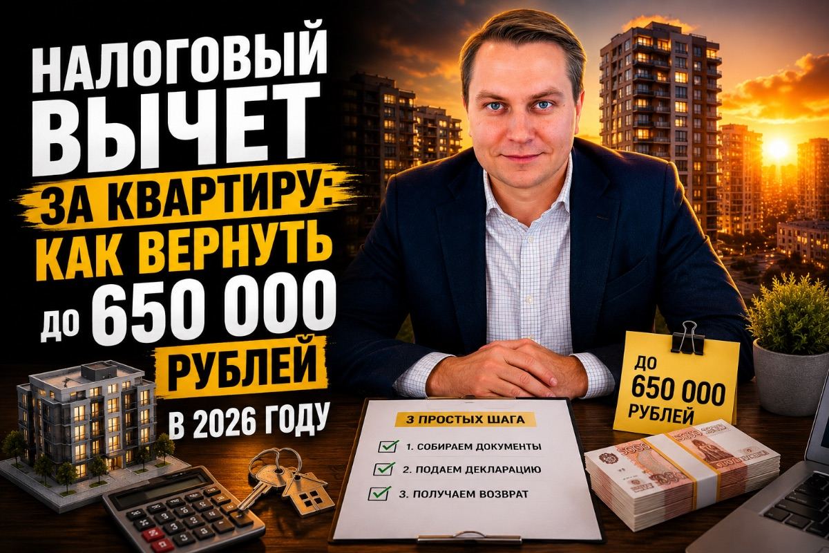 Налоговый вычет за квартиру: как вернуть до 650 000 рублей в 2026 году