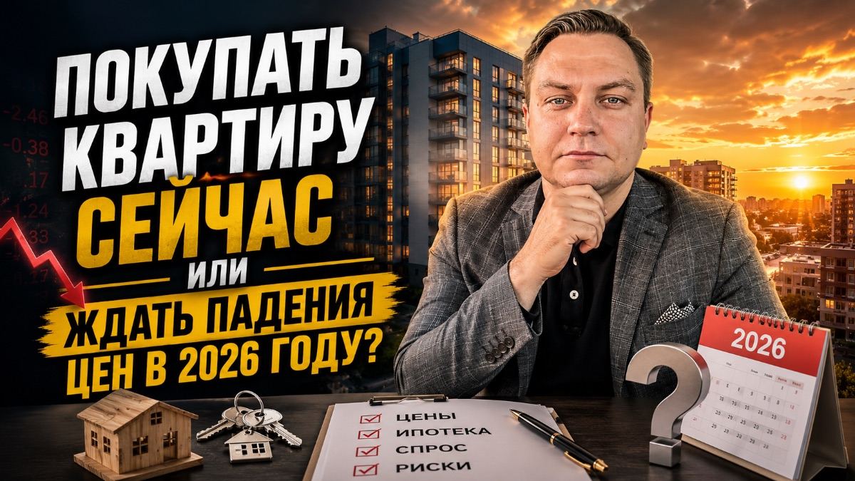 Покупать квартиру сейчас или ждать падения цен в 2026 году