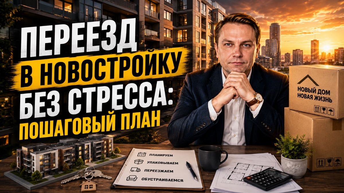 Переезд в новостройку без стресса: пошаговый план