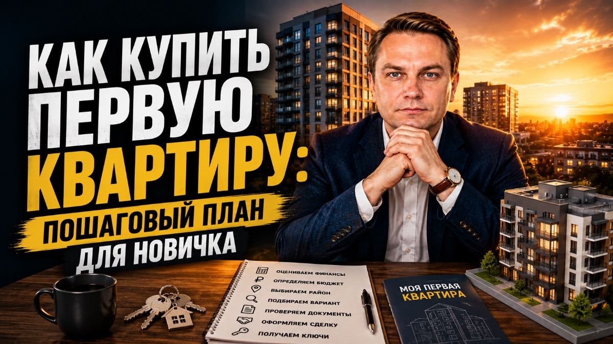 Как купить первую квартиру: пошаговый план для новичка