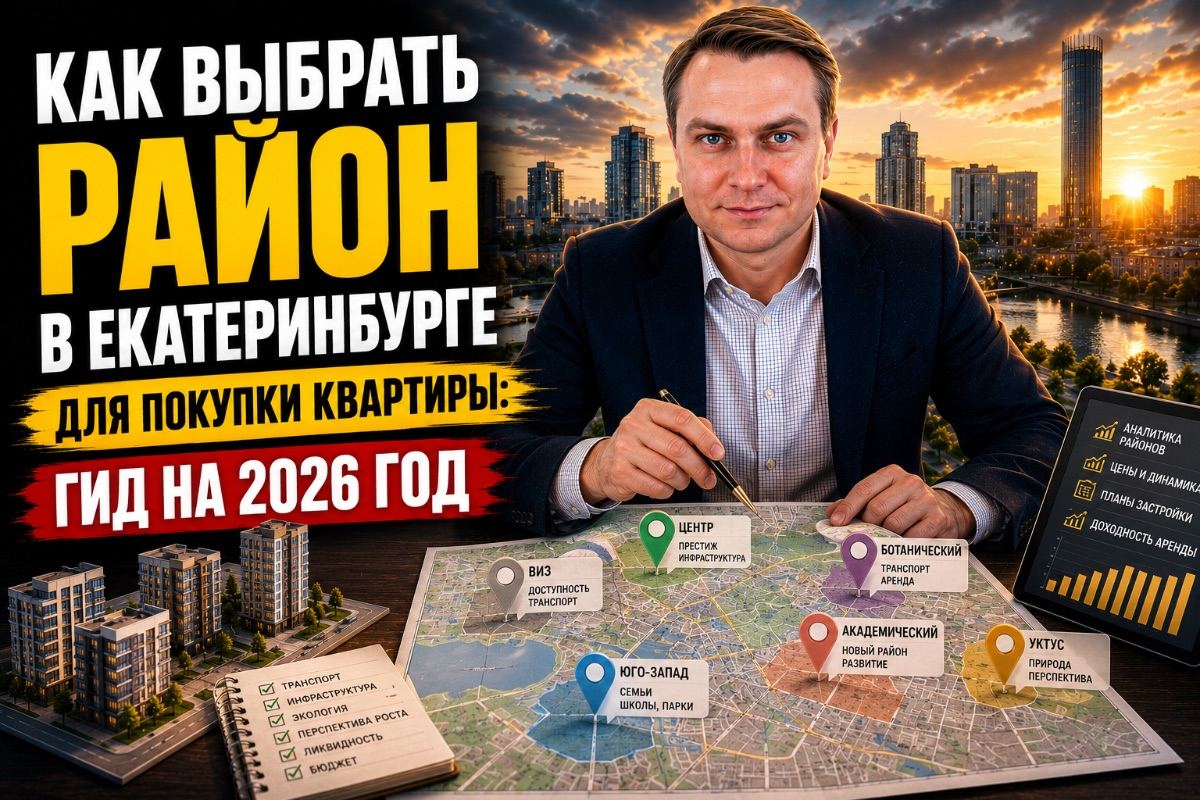 Как выбрать район в Екатеринбурге для покупки квартиры: гид на 2026 год