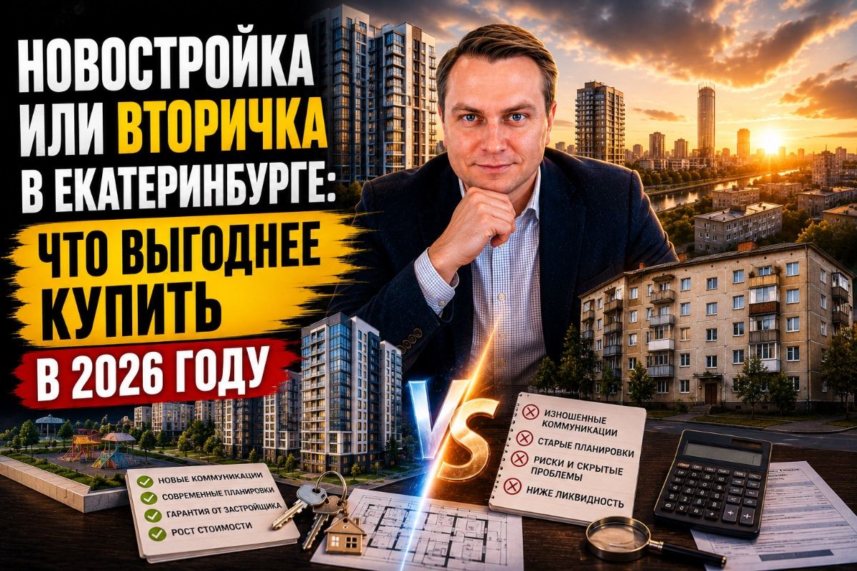 Новостройка или вторичка в Екатеринбурге: что выгоднее купить в 2026 году
