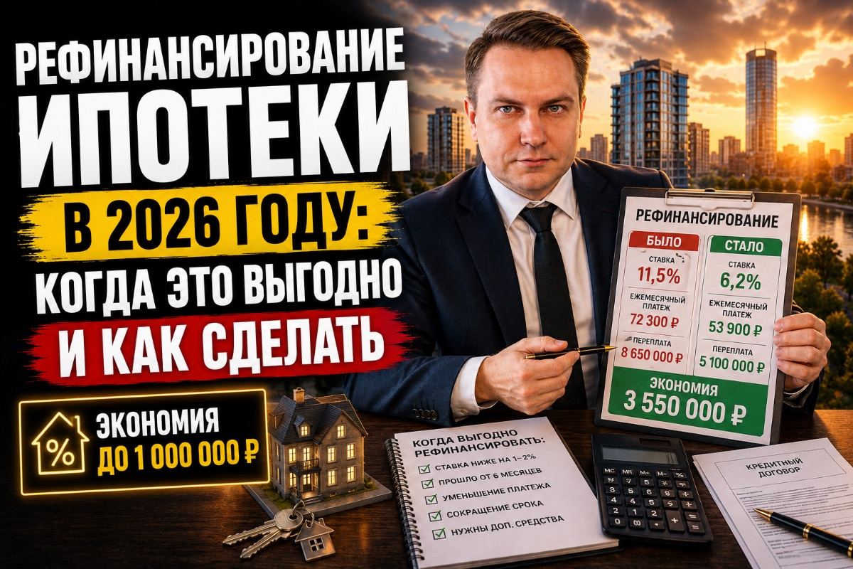 Рефинансирование ипотеки в 2026 году: когда это выгодно и как сделать