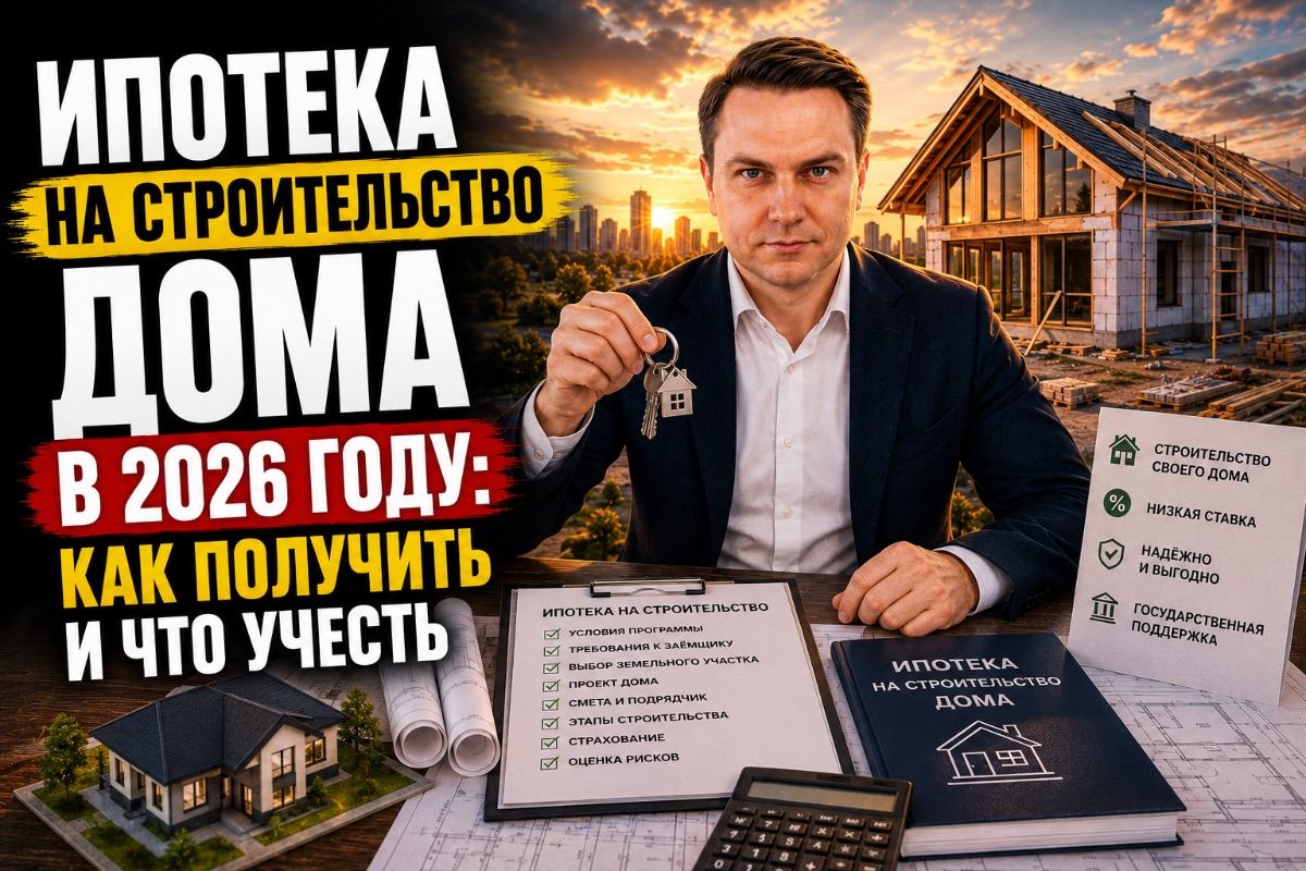Ипотека на строительство дома в 2026 году: как получить и что учесть
