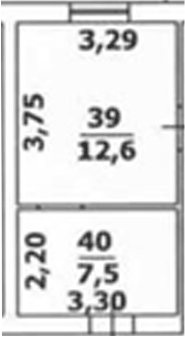 Планировка Студии 19.2 м² в ЖК «Esenin Collection by Grace Group 4*», корпус 1