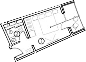Планировка Студии 20.3 м² в ЖК «ГК Livingston Grand Resort&Spa», корпус 1