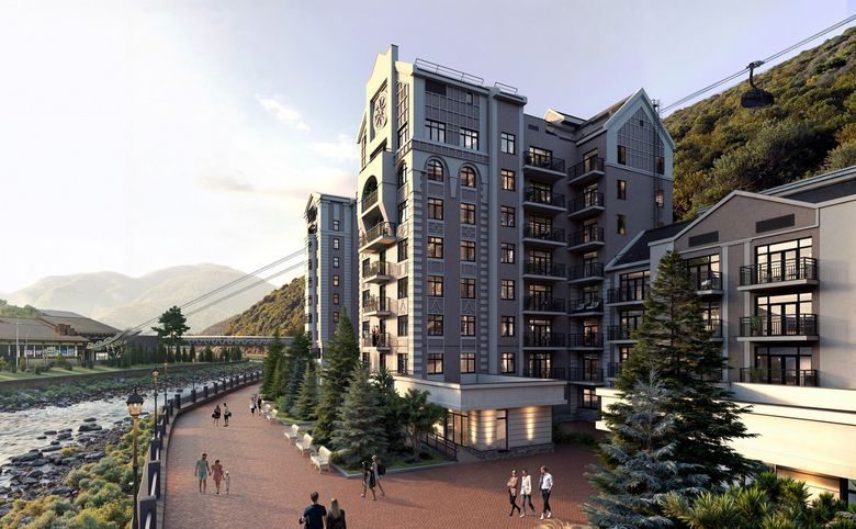 LeePrime Residences Polyana Sochi — Набережная прямо у дома с подъёмником на канатной дороге и п