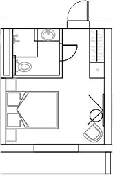 Планировка Студии 21.3 м² в ЖК «Sun Peak», корпус 4