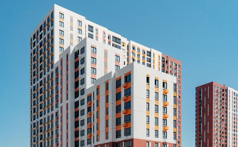 1-й Донской — Крупный план угла здания — читается разбивка на объемы по эт