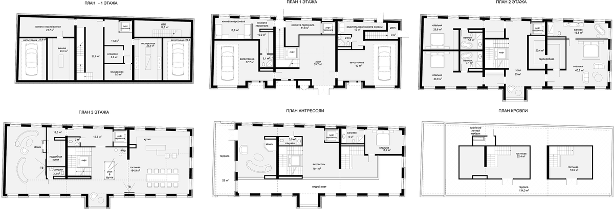 Планировка свободная планировка 1075.4 м² в ЖК «Фрайдей Виллас», корпус Фрайдей Вилла