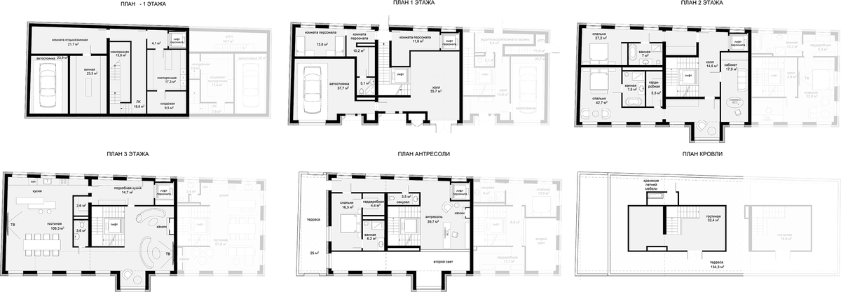 Планировка свободная планировка 647.2 м² в ЖК «Фрайдей Виллас», корпус Фрайдей Вилла