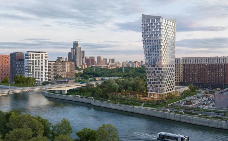 Гранд Фили — Дом стоит на первой линии Москвы-реки — от воды до Москва-Си