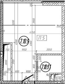 Планировка свободная планировка 26.2 м² в ЖК «МФЗ Сантерра», корпус 1