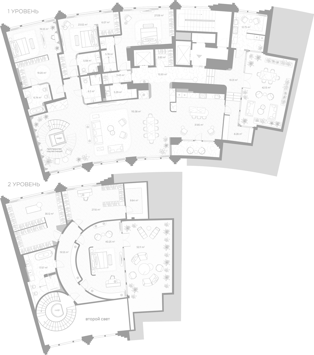 Планировка 6-к.кв 509.7 м² в ЖК «Николь», корпус Клуб