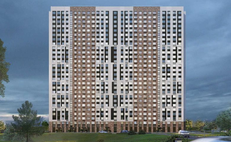 Пятницкое 58 — Фасад корпуса целиком, днём — за это вы платите: сочетание с