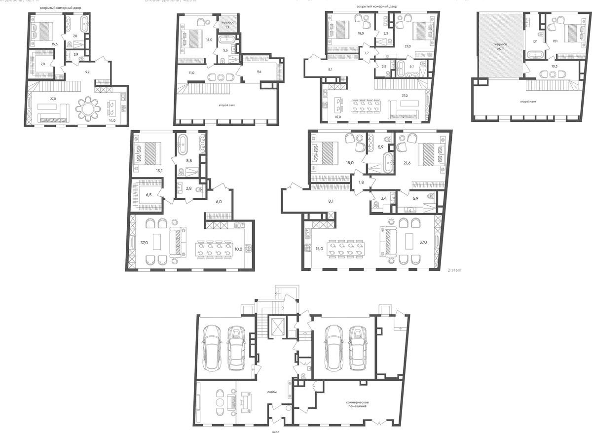 Планировка свободная планировка 550.4 м² в ЖК «Titul на Трубной», корпус 1