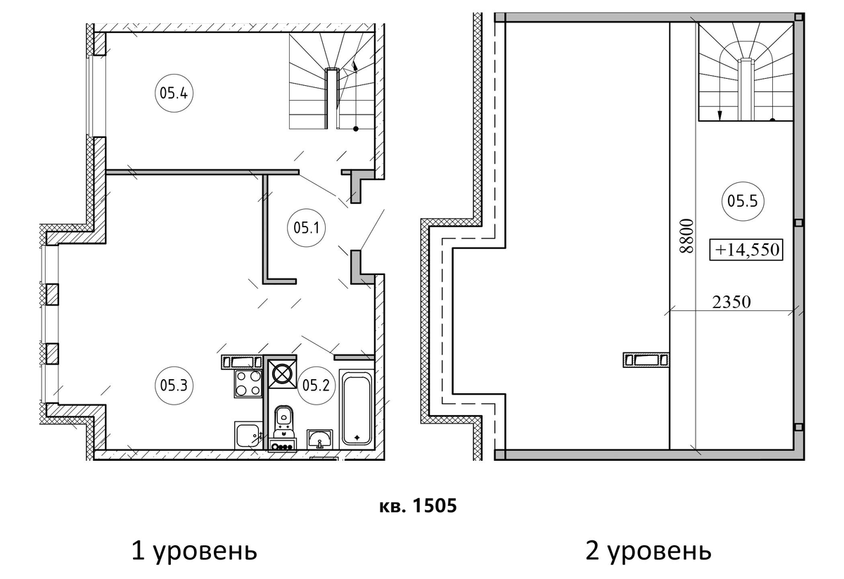 Планировка однокомнатная 67.68 м² в ЖК «Атмосфера Выборга», корпус 1