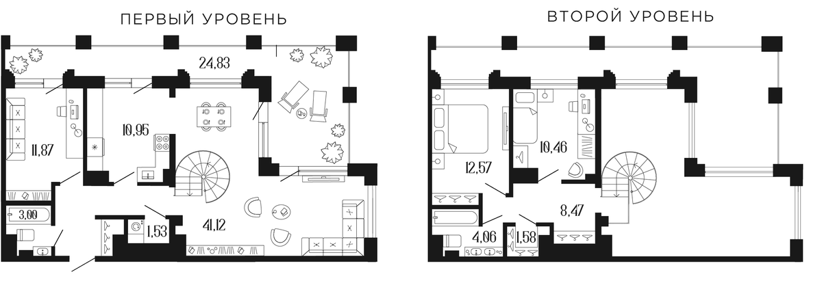 Планировка евро-4 (4Е) 111.4 м² в ЖК «Коллекционный дом 1919», корпус 1