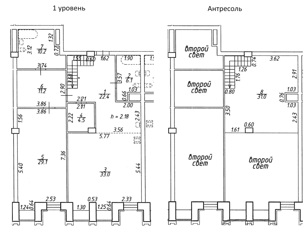 Планировка евротрёшка (3Е) 147.5 м² в ЖК «Светлановский 45», корпус 1