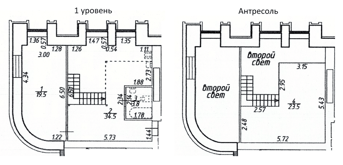 Планировка евротрёшка (3Е) 83.4 м² в ЖК «Светлановский 45», корпус 1