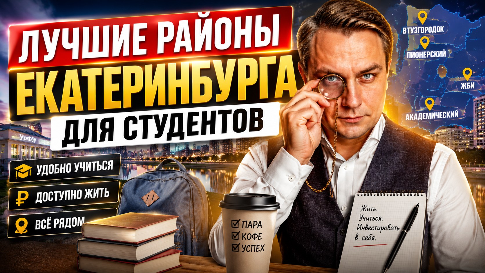 Лучшие районы Екатеринбурга для студентов