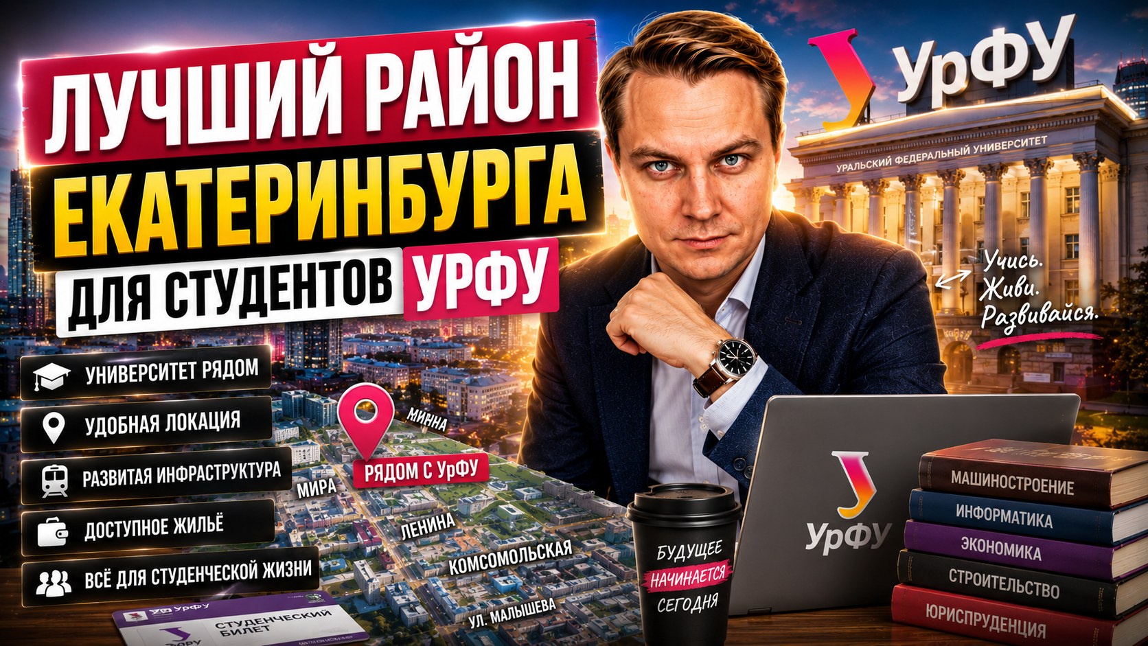Лучший район для студентов УрФУ