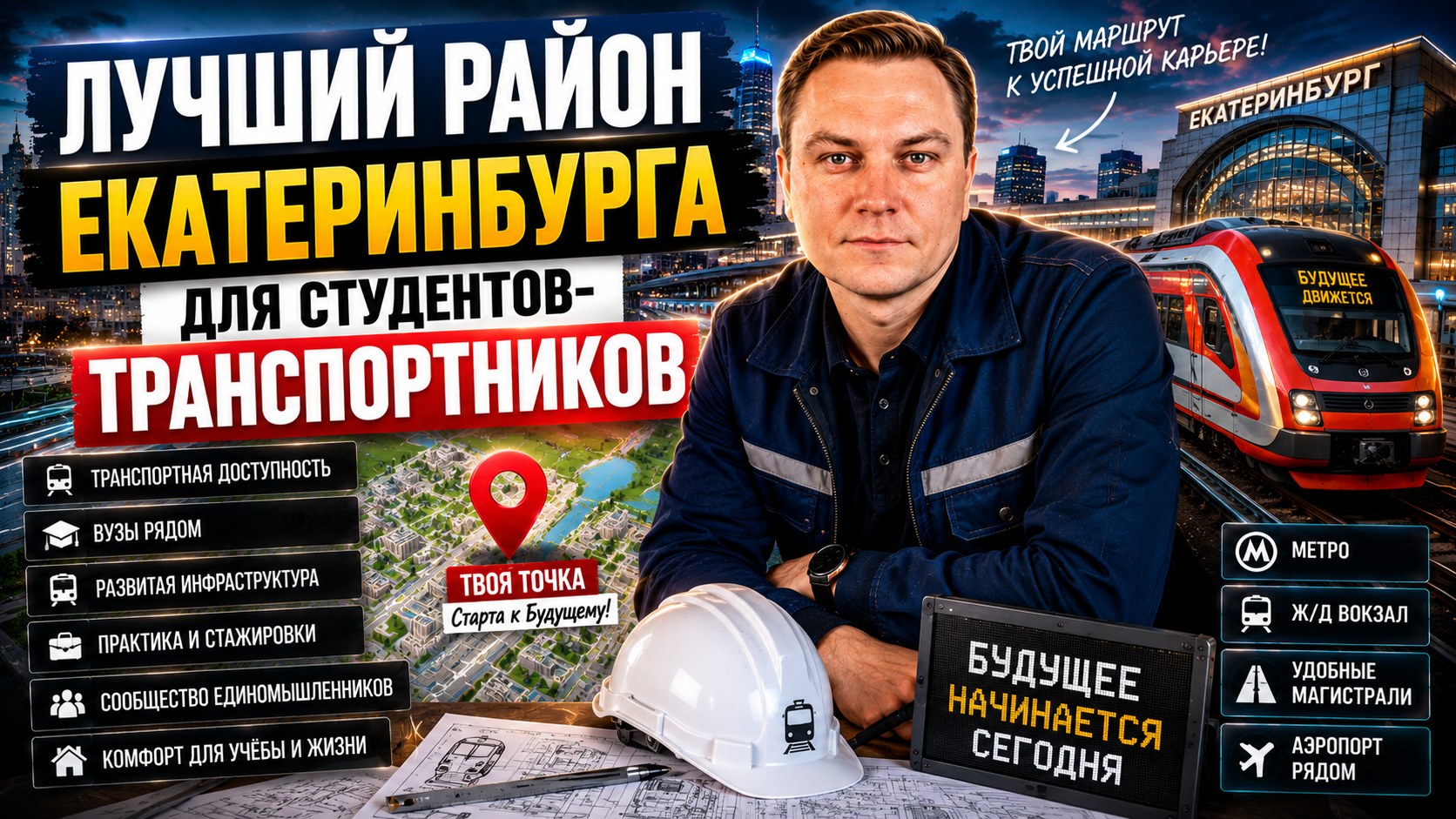 Лучший район для студентов-транспортников УрГУПС