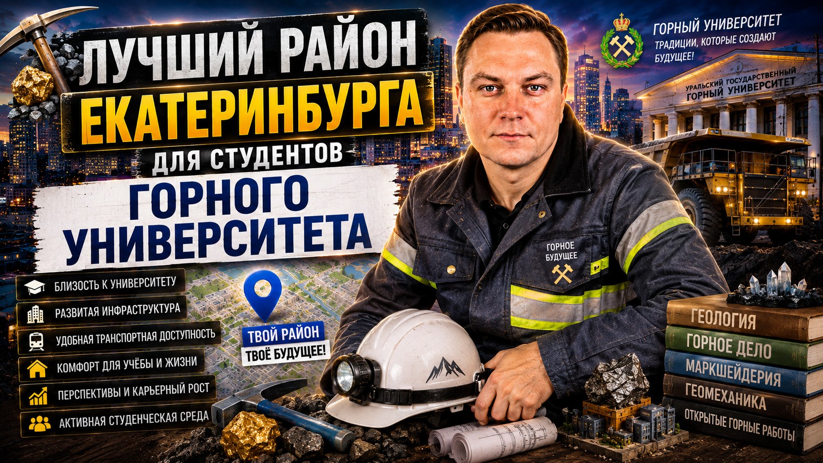 Лучший район Екатеринбурга для студентов УГГУ